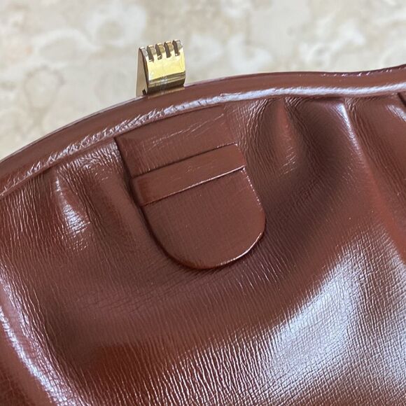 Vintage Leather Satchel London Made England Brown - Picture 10 of 16